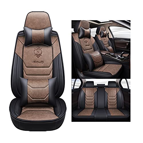 Housses de siège auto universelles marron pour Alfa Romeo 156 et Stelvio