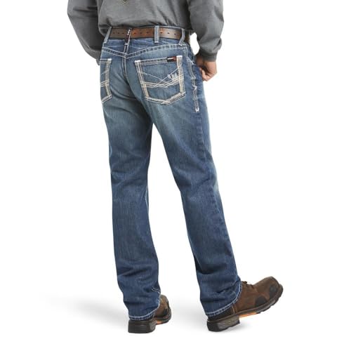 Ariat Men's FR M4 Relaxed Ridgeline Glacier Jeans