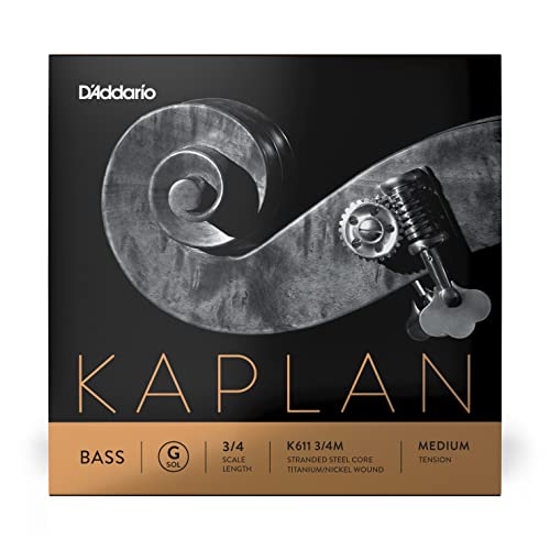 D'Addario �_�_���I �E�b�h�x�[�X(�R���g���o�X)�p �o���� Kaplan Double G-String K611 3/4M Medium Tension �y�������K�i�z