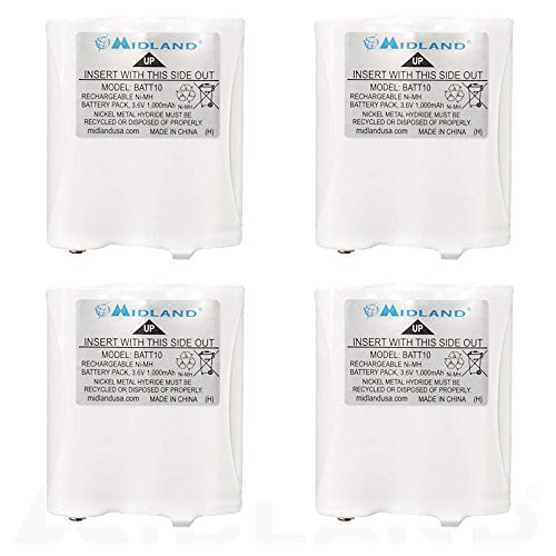 Midland AVP13 Rechargeable Batteries for T71, T75, T77 Radios - 4-Pack