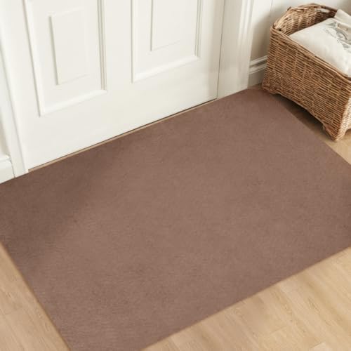 Aoxisicoo Schmutzfangmatte 90x150cm,Superdünn InnenFußmatte,Saugfähiges Rutschfester Teppich,strapazierfähige Türmatte,Für Eingangsbereich,Küche,Terrasse,Haustür, braun Aoxisicoo Schmutzfangmatte 90x150cm,Superdünn InnenFußmatte,Saugfähiges Rutschfester Teppich,strapazierfähige Türmatte,Für Eingangsbereich,Küche,Terrasse,Haustür, braun