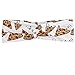 Produktbild ABAKUHAUS Pizza Halstuch Bandana Kopftuch, Muster in Hand gezeichnet Doodle Stil Pizzeria Menu Fast Food Köstliches Gourmet Essen, Elastisch und Angenehme alltags accessories, Mehrfarbig