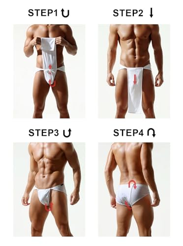 Men's Onesie Six Foot Underwear with U-Shaped Pouch Sumo Wrestling Pants and Kimono Underwear2