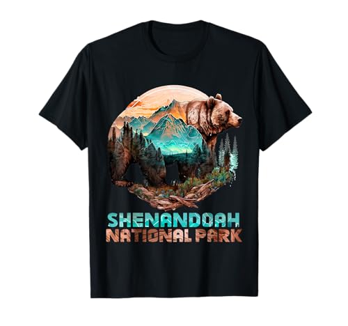 Caminata por la montaña del oso pardo de Alaska por el Parque Nacional Shenandoah Camiseta