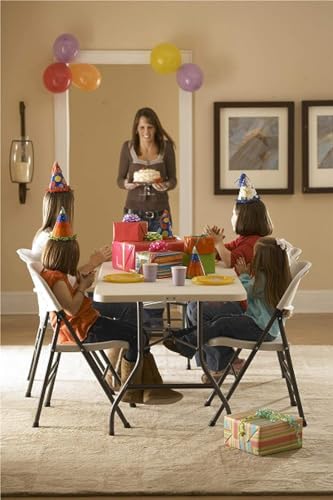 طاولة قابلة للطي ومتعددة الاستخدامات وشديدة التحمل لجميع المناسبات والأنشطة الخارجية والداخلية، من الصافي - اي اس تي، بلاستيك