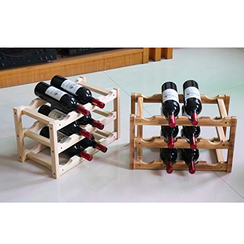 Soporte para botellas de vino de madera maciza estilo Europeo miniatura 4