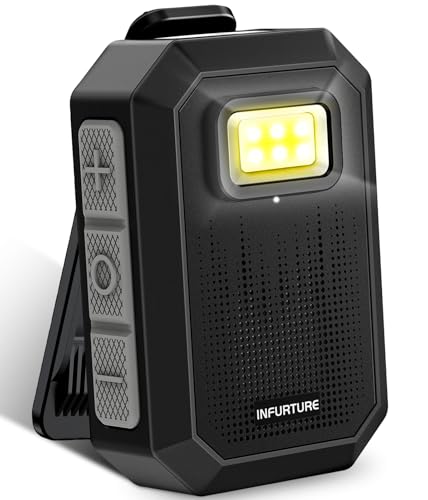 INFURTURE Wearable Bluetooth Speaker IP67 Waterproof Clip on Speaker, Shower Speake/Clean Sound/Stereo Pair/Wireless Running Speakers Built-in Mic/Men Gifts