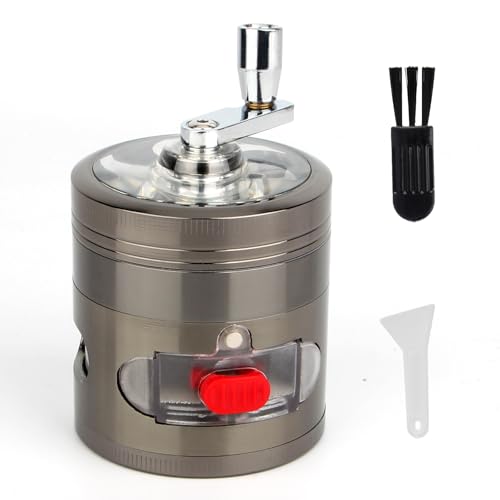 LHOEST Grinder Große Crusher, 63mm Grinders 40 Mahlzähne Gewürzmühle Metall Grinder 4-teiliges Set für Spice Gewürze Pollen LHOEST Grinder Große Crusher, 63mm Grinders 40 Mahlzähne Gewürzmühle Metall Grinder 4-teiliges Set für Spice Gewürze Pollen