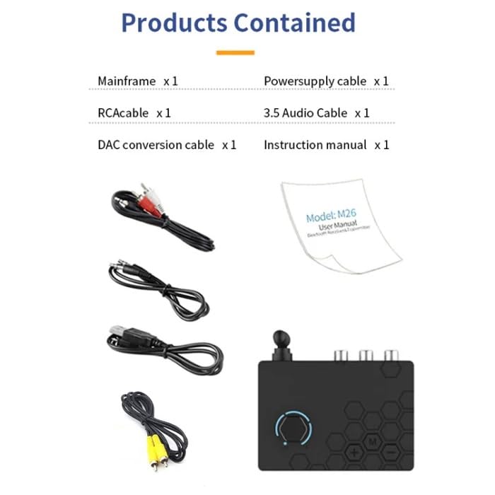 Image of MICROWARE Bluetooth 5.4 Receiver Digital to Analog Card U Disk Converter Adapter with Remote Control(Coaxial Conversion)
