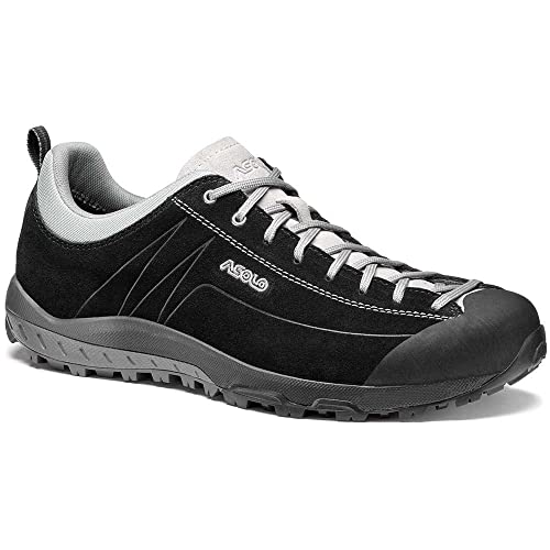 Asolo Space GV MM Botas DE MONTAÑA, Unisex Adulto, Black/Silver, 42.5