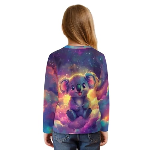 Girls Long Sleeve Shirts Cute Fall Clothes Tie Front Tops Crewneck Blouse for School Activewear 5-12 Years2