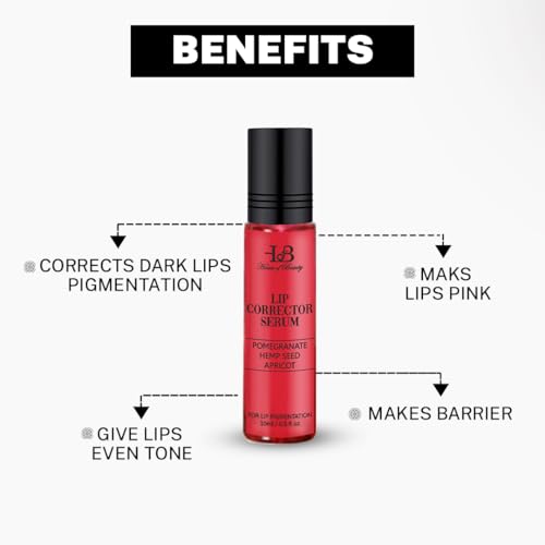 HOUSE OF BEAUTY Lip Color Corrector Serum | Enriched with Pomegranate, Hemp Seed & Apricot | Lip Pigmentation | Unisex (10ml) - Image 3 thumbnail