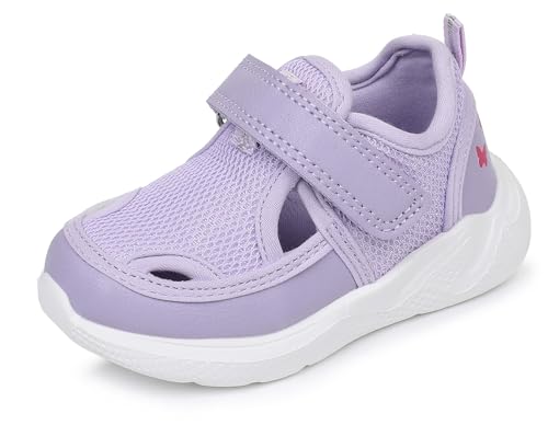 Image of Blikcon Infant & Toddler Boys and Girls Closed-Toe Sandals - Breathable Mesh First Walker Shoes with Adjustable Strap, Lightweight Non-Slip Summer Shoes for 6-24 Months