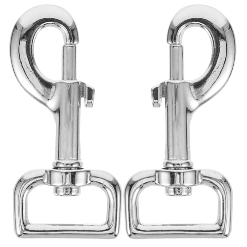 YARNOW 2pcs Heavy Duty Dog Leash Clip Buckle Swivel Snap Hooks Pet Connectors Zinc Alloy Construction Easy to Use and Install