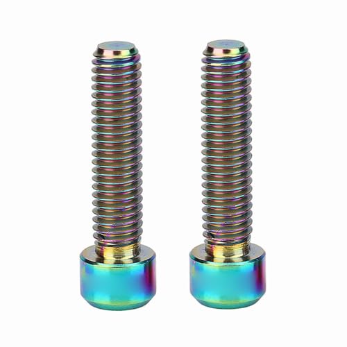 2Pcs Alloy Disc Brake Caliper Screw Bolts M6 X...