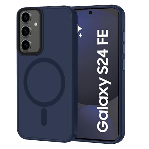Image of SIZUKA Samsung S24 FE Magsafe Hard Back Case | Matte Design & 360 Protection | Military-Grade Samsung S24 FE Cover | Strong Magnet Back - Blue