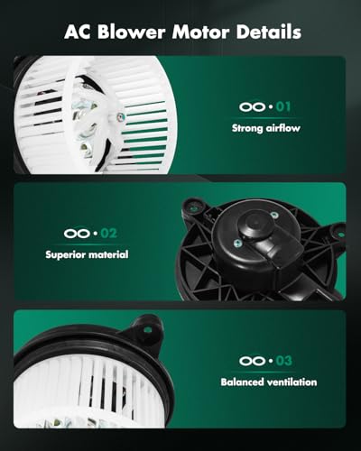 Image of SCITOO HVAC Heater Blower Motor Front Fit For Chrysler,For Dodge Models - For Aspen 2007-2009,For Durango 2004-2009 Replacement For # 700167 Blower Fan