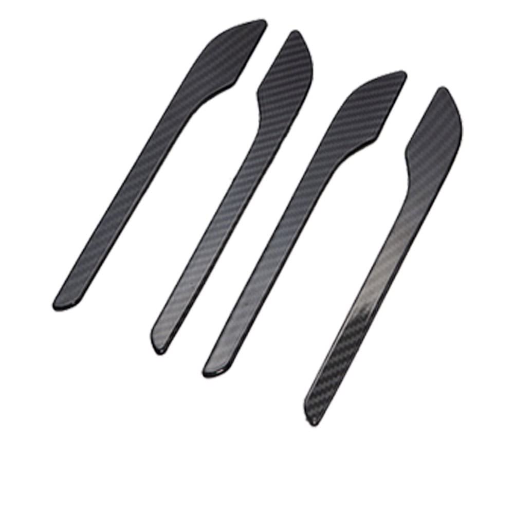 QWQTHGS Car Exterior Door Handle Cap for Model 3 2021 Y Accessories Door Cover Paste Carbon Fiber ABS Three 4Pcs/Set Car Handle(B)