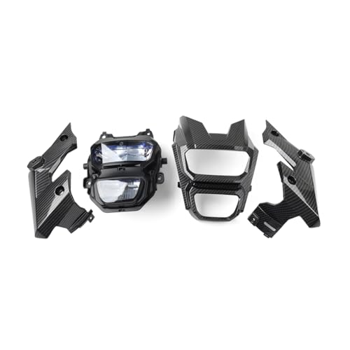 Cnfang4 3 pcs Front Light Cover LED Headlight Protective Carbon Fiber Water Transfer for HONDA Grom MSX125 2016-2018