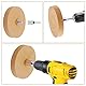 Yuhtech 4 Pcs Folienradierer mit Adapter, Radierer Bohrmaschine Klebereste Entfernen Auto, für Bohrmaschinen, Akku-Schrauber, Geradschleifer