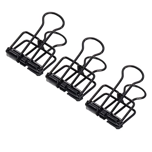80pcs Binder Clips, Hollowed Design Paper Binder Clips Metal Wire