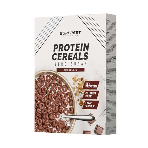 Superset Nutrition - Protein Cereals (300g) - Cereali e granola - Ad alto contenuto proteico, senza zuccheri - Cioccolato