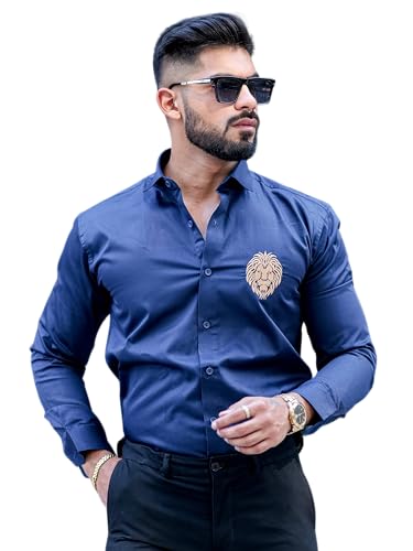 Image of Foomer Green Paisley Printed Opaque Party Shirts