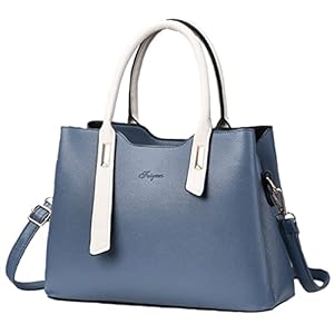 Rumikate Women’s Shoulder Bag, Bi-Color, Crossbody Handbag, Shoulder Bag, PU Leather, 2-Way, Adult