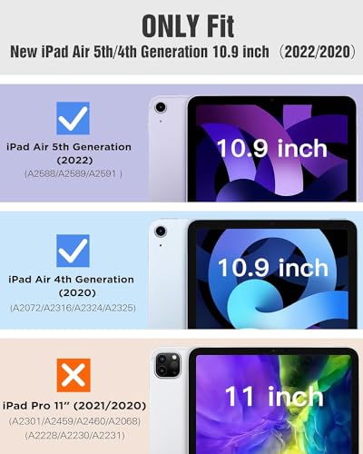 MOBISTAR Smart Case for iPad Air 11 inch M2 2024 Air 6th /10.9 Air 5th 2022/Air 4th 2020 - Image 2