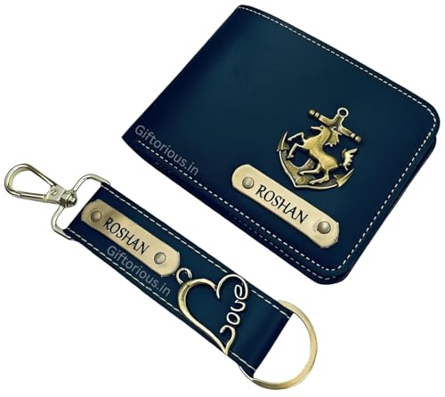 Customised Leather Original Wallet Keychain Gifting Hamper Set fo...