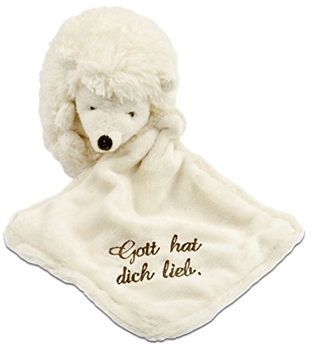 Preisvergleich Produktbild °° Schnuffeltuch Igel "Gott hat dich lieb"