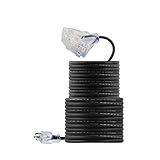 TerraBloom 100 FT 14/3 Outdoor Extension Cord - Rubber, Flexible, Triple Outlet, Black Wire with...