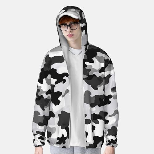 UPF 50+ Sun Protection Hoodie Long Sleeve Black Grey White Camo Sun Shirt Rash Guard Fishing Shirts for Men4