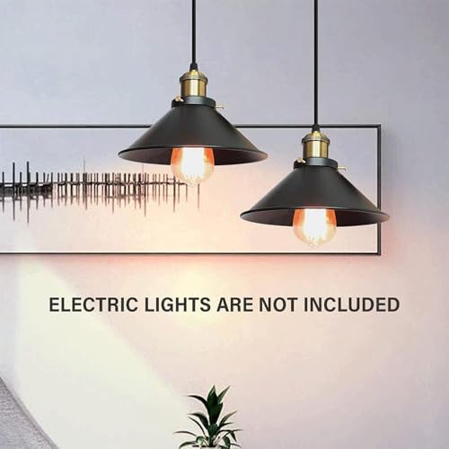 Lustre moderne à LED finition noir mat style industriel 26cm