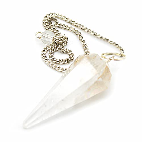 DOJA Barcelona | Pendel Anhänger Rosenquarz | Chakra Steine Edelstein Kette mit 7 Kristalle Heilsteine+Quarz | Heilsteine, Kristall Kette mit Steinanhänger, Bergkristall Halskette DOJA Barcelona | Pendel Anhänger Rosenquarz | Chakra Steine Edelstein Kette mit 7 Kristalle Heilsteine+Quarz | Heilsteine, Kristall Kette mit Steinanhänger, Bergkristall Halskette