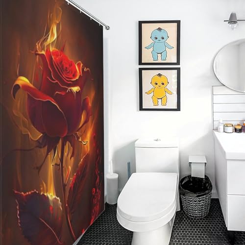 Rideau de douche imperméable anti-éclaboussures pour baignoire propre - 3