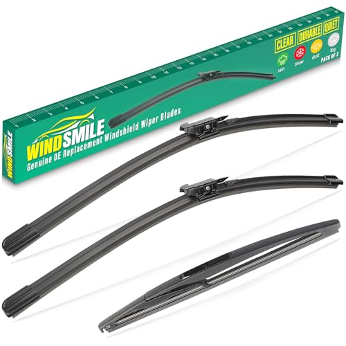 26' 15' 11' Windshield Wiper Blades Replacement for Chevrolet Chevy Sonic 2012 2013 2014 2015 2016 2017 2018 2019 2020 Premium All Weather Front Rear Wipers Set - OEM Quality (Pack of 3)