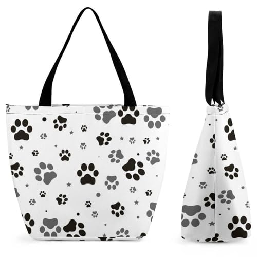 Sac à main empreinte de chien spacieux résolvant le manque de place