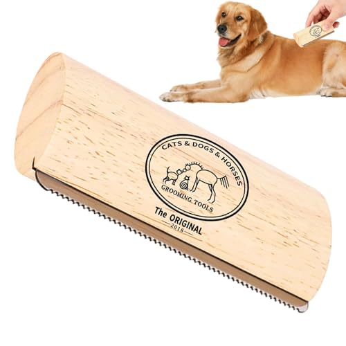 Fellpflegebürste für Hunde, ergonomische Fellpflege, Unterfellbürste, für Zuhause, Wohnung, kurz-, mittel- und langhaarige Haustiere