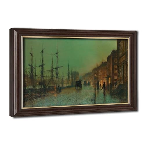 Toile Glasgow Docks John Atkinson Grimshaw pour sublimer la décoration murale du salon
