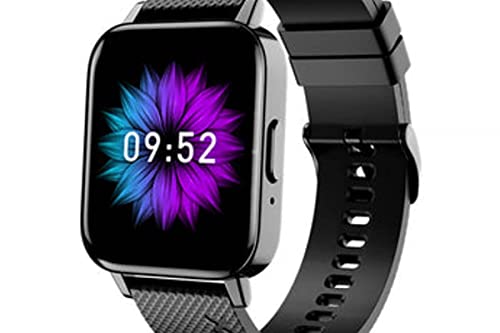 Image of Intex FitRist Vogue Smart Watch 1.7 Vision Glass Display Royal Metal Square Design Dual Pairing Bluetooth Calling Feature 24*7 Heart Rate Detector Colour (Black)