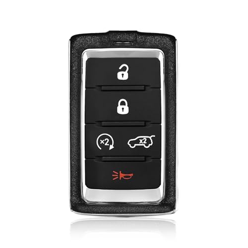 Keylessbest Replacement for 2021-2024 Jeep Grand Cherokee Grand Wagoneer Key Fob Remote Control M3NWXF0B1 5 Buttons 433.92MHz