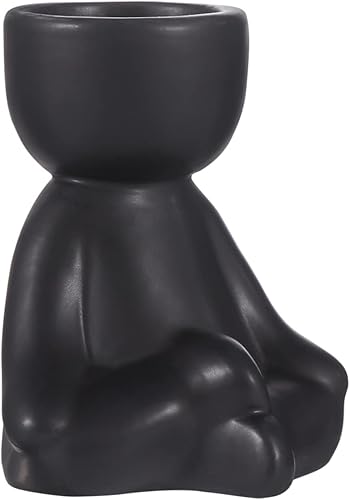 Miniatura 1 de Didiseaon Maceta antropomórfica para suculentas, soporte pequeño, astética, decoración de habitación, decoración de mesa de comedor, mini plantador