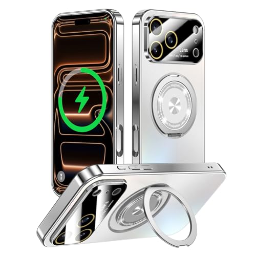 Coque iPhone 17 Pro Max argenté avec protection d'appareil photo intégrée haut de gamme