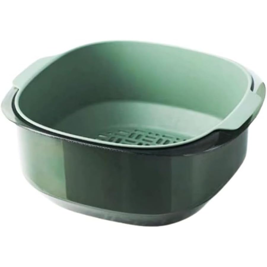 Colander bowl set 2 en 1 pour vider l'eau sans perdre vos aliments dans l'évier