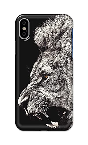 Image of Roaring Lion Hard Back Case Cover for Apple iPhone X /iPhone 10 / iPhone Ten /iPhone Xs Back Cover -(J5) VNS2225