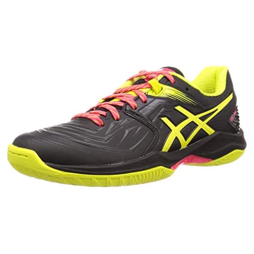 Asics Blast FF, Zapatillas de Balonmano para Mujer, Negro (Black/Sour Yuzu 001), 39.5 EU