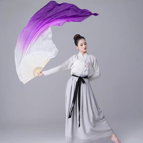 Éventail de danse classique dégradé 150 cm pour gala et scène