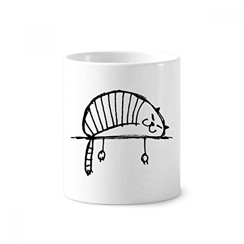 Brosse à dents Pen Holder et tasse chat couché multifonction 350ml