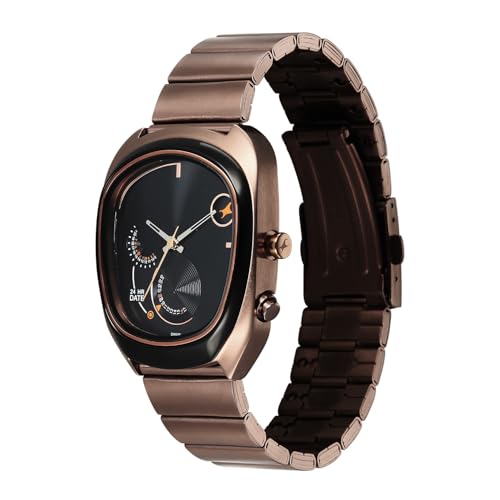 Image of Fastrack Cosmic Tribe Quartz Black Shaped Dial Men's Watch | Stainless Steel Strap Material | Watches for Men Analog - 3327KM01